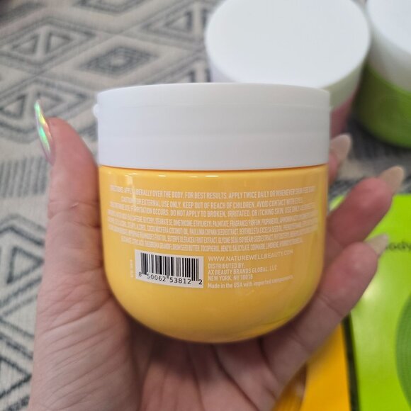 NatureWell Body Cream Set &amp; Boie USA Flat Body Scrubber 3 creams and 2 scrub - Picture 8 of 12